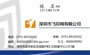 蓝色科技中英名片模板下载